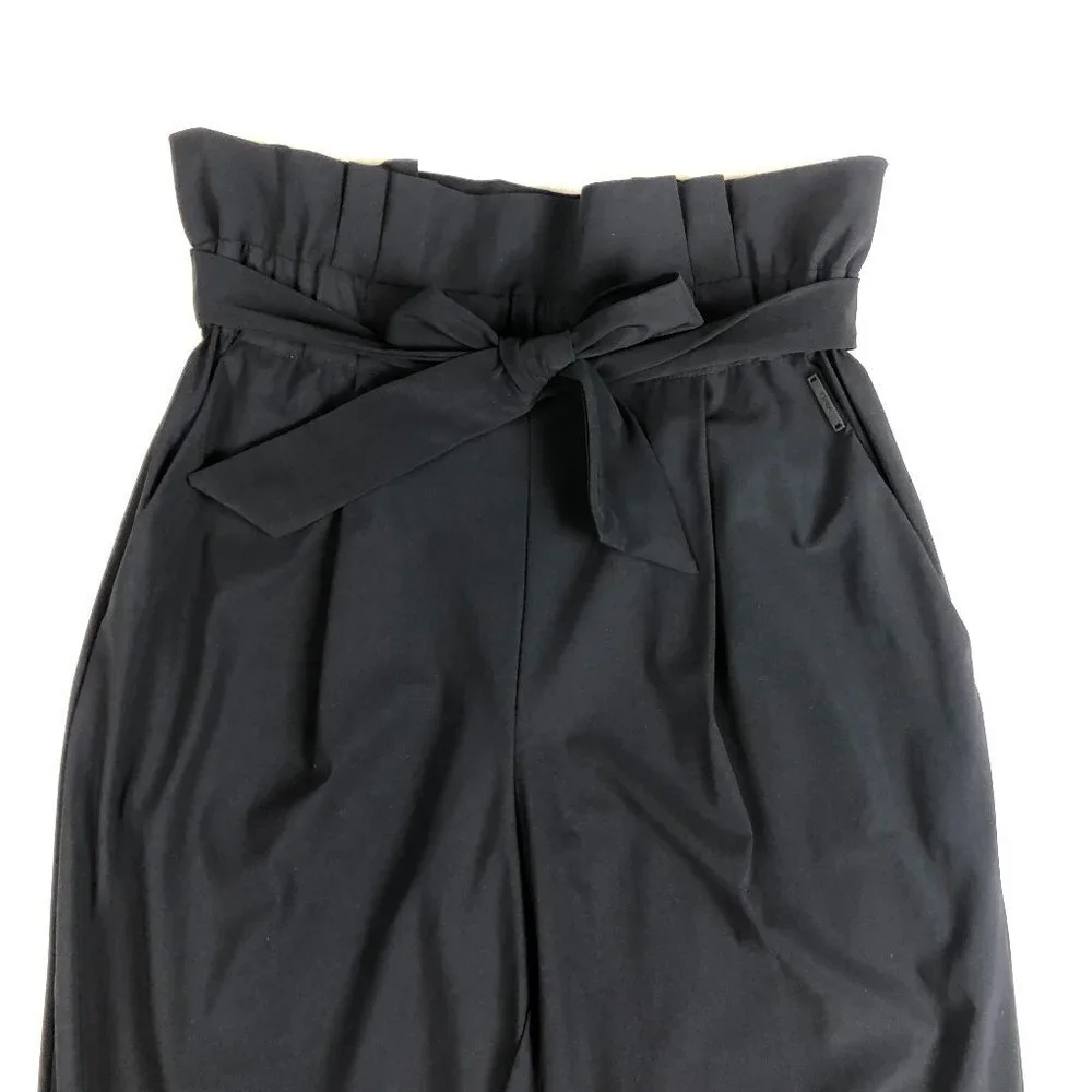 ONA by YOON CHUNG Paper Bag Stretch Pant Black NWT - Picture 6 of 11